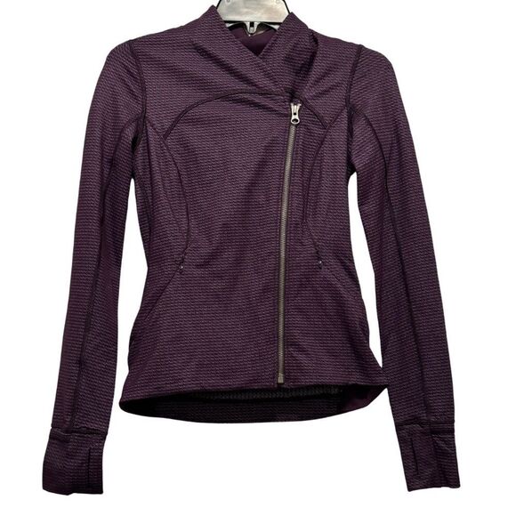 NWOT Lululemon Precision Jacket in Chain Link Lilac Deep Zinfandel - Picture 5 of 12